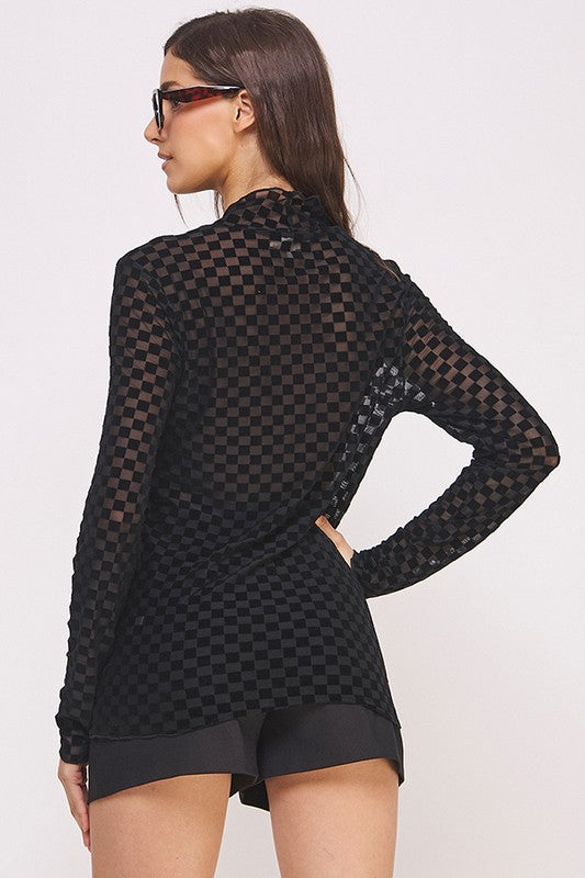 Checker Mesh Top