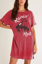 Raisin' Hell Tshirt Dress | 2 colours