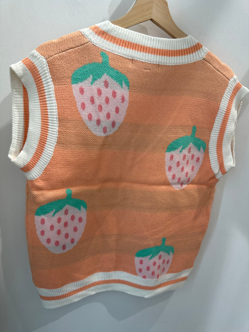 Strawberry Dreams Sweater Vest
