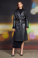 Vegan Flare Trench Coat