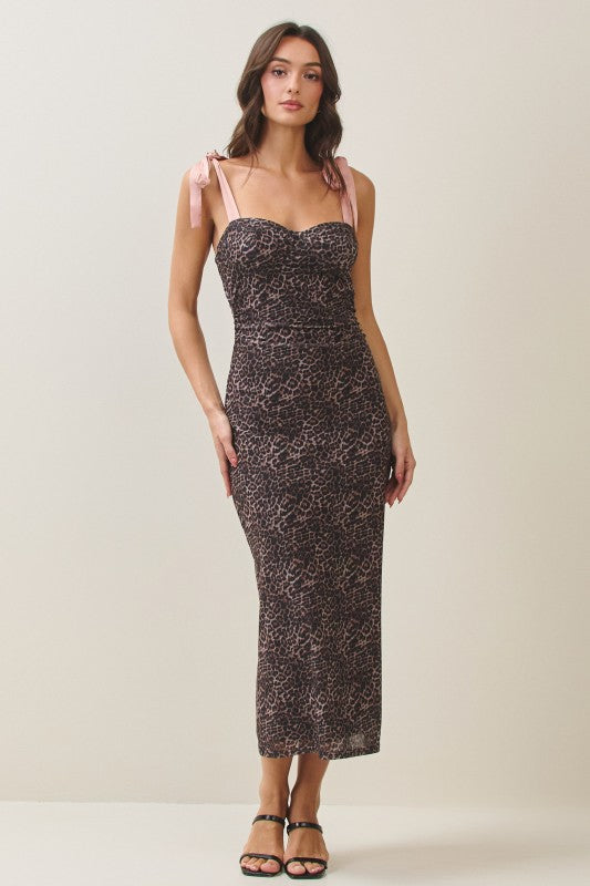 Wild Muse Mesh Midi Dress