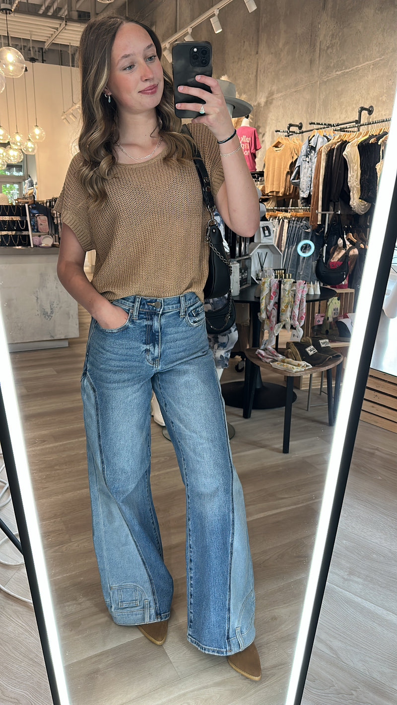 Flip Side Wide Leg Denim