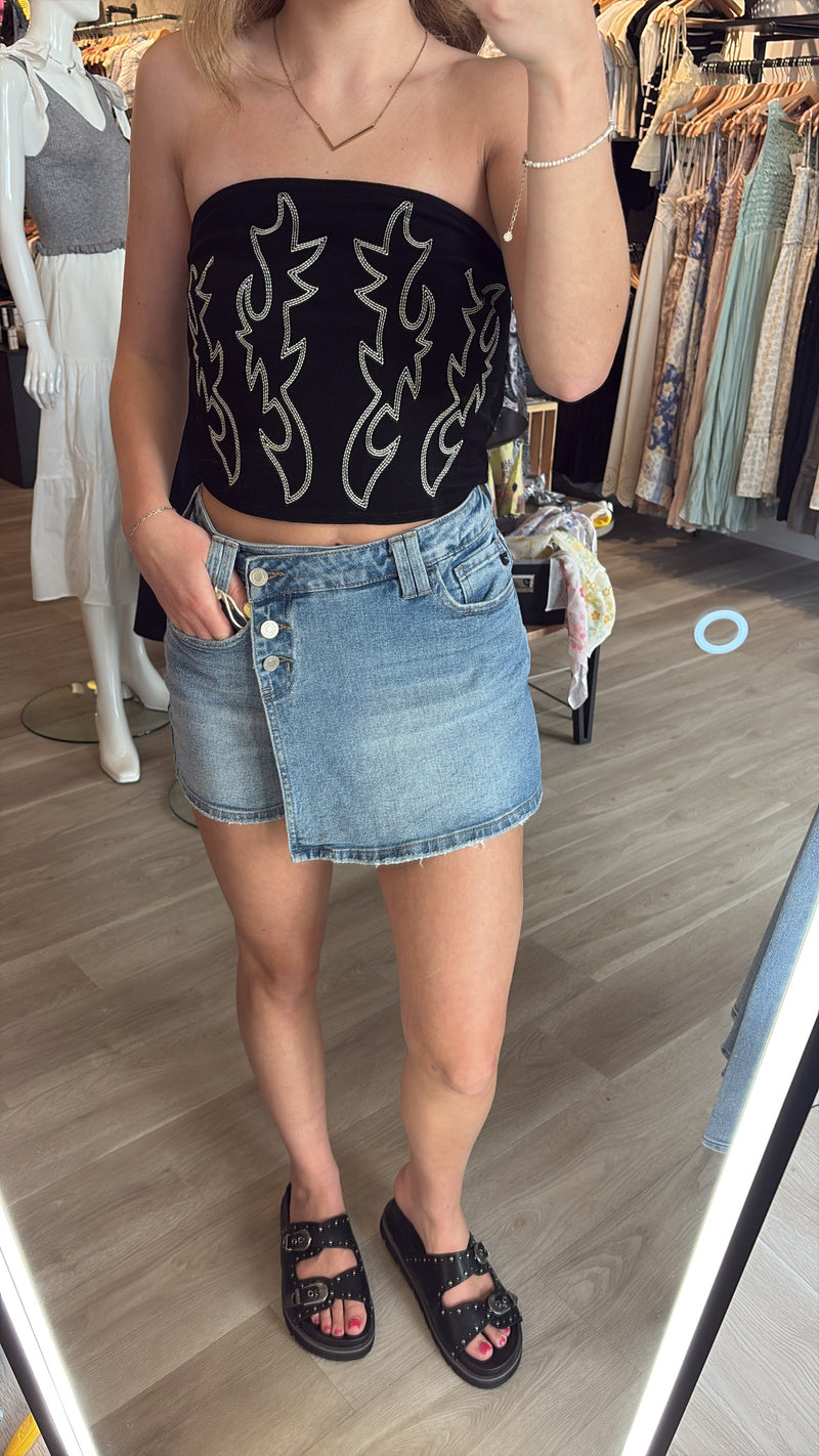 Western Stitch Tube Top | 2 colours
