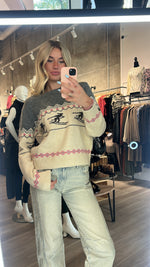Retro Ski Knit Sweater