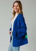 Ski Time Cardi | Bright Blue