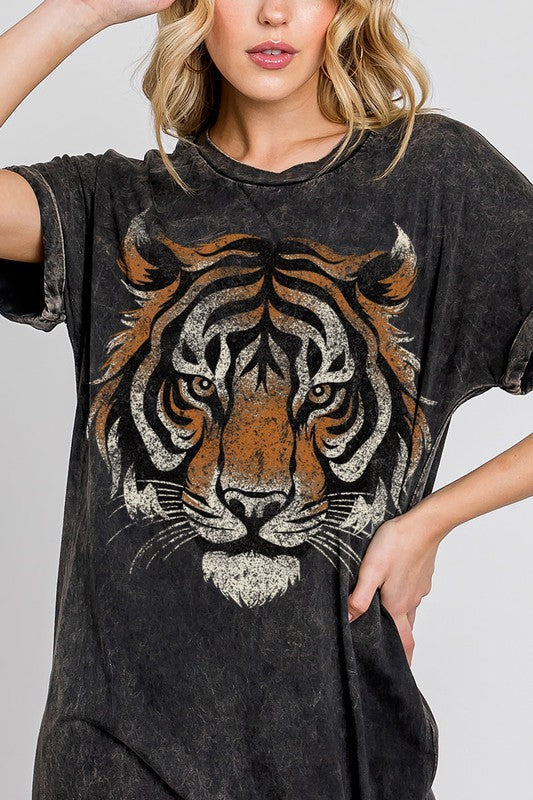 Eye Of The Tiger Tshirt Dress | 2 colours