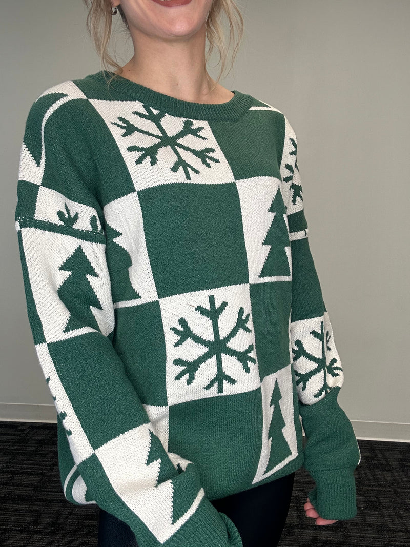 Holiday Checker Sweater | 2 colours