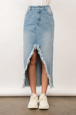 Jagged Edge Denim Skirt | 2 colours