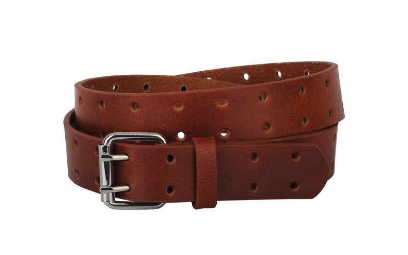 Double Prong Leather Belt | 2 colours