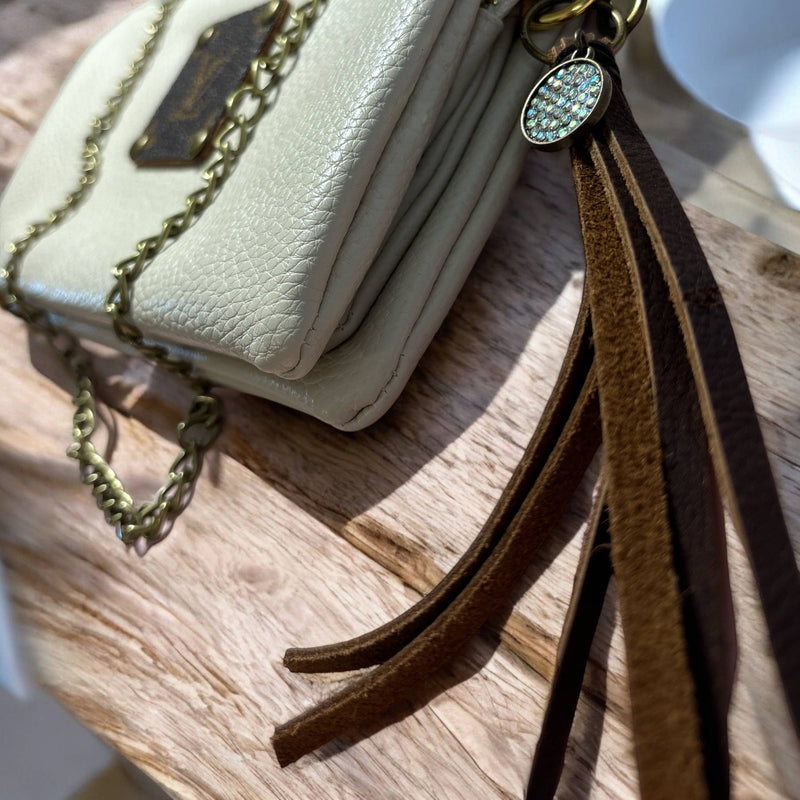 UpCycled LV Crossbody Bag | Cream