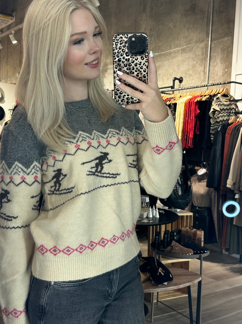 Retro Ski Knit Sweater