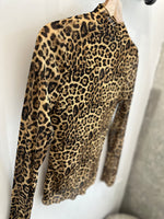 Leopard Mesh Top