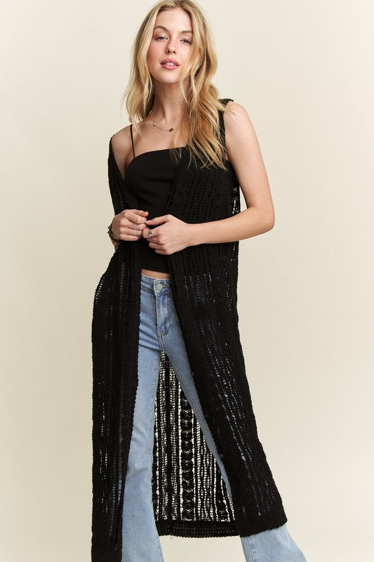 Crochet Maxi Vest | 3 colours