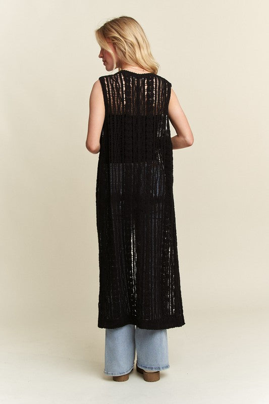 Crochet Maxi Vest | 3 colours