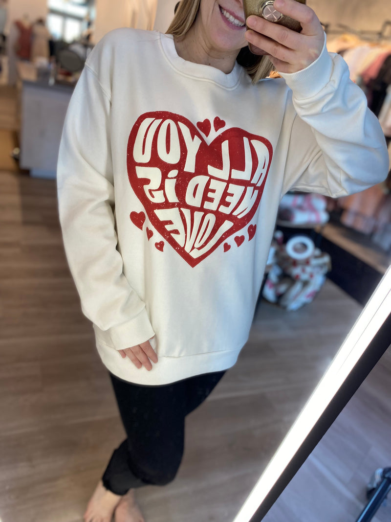 All You Need Is Love Crew | 2 colours