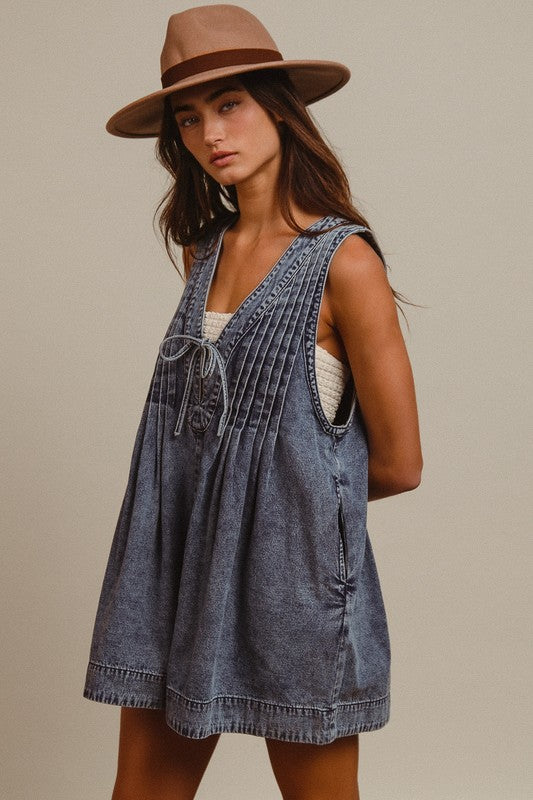 Pintuck Romper