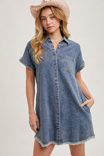 Denim Drift Dress | 3 washes