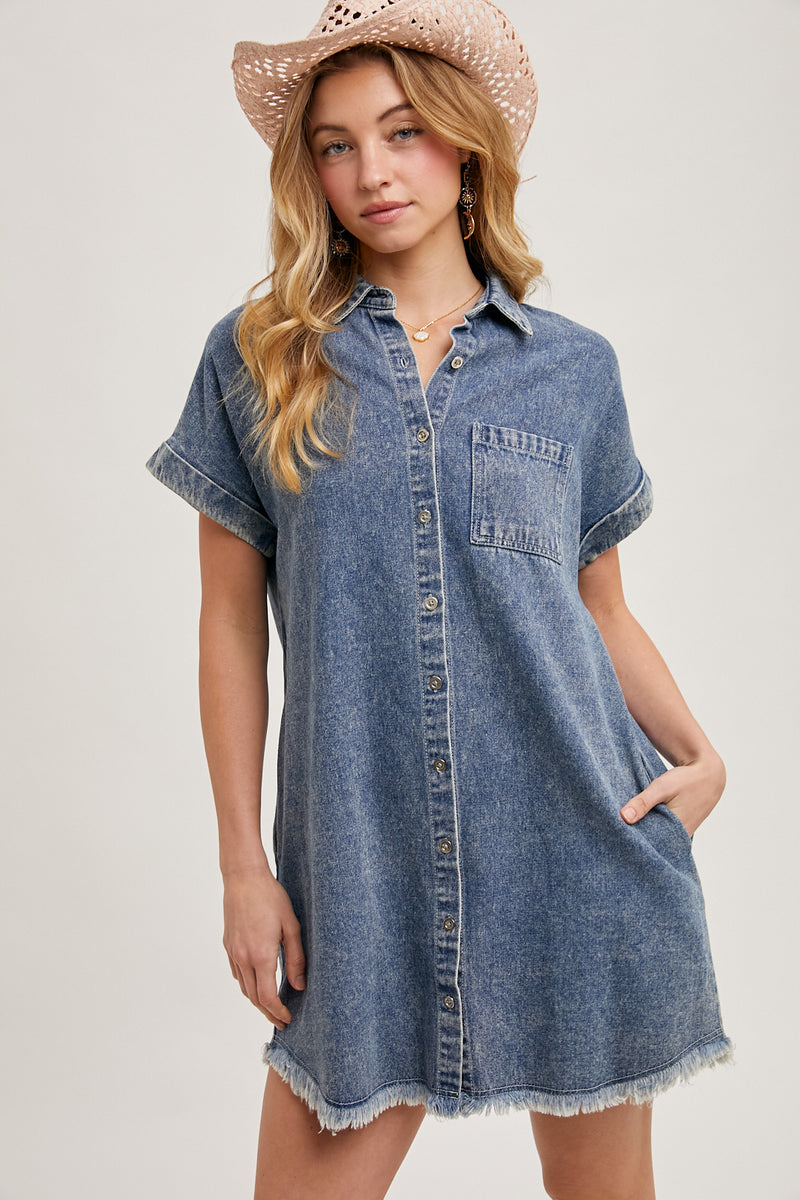 Denim Drift Dress | 3 washes