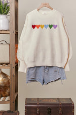 Rainbow Heart Sweater