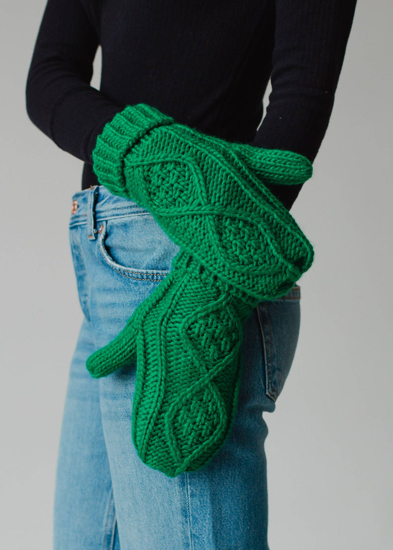 Cable Knit Mitts | 7 colours