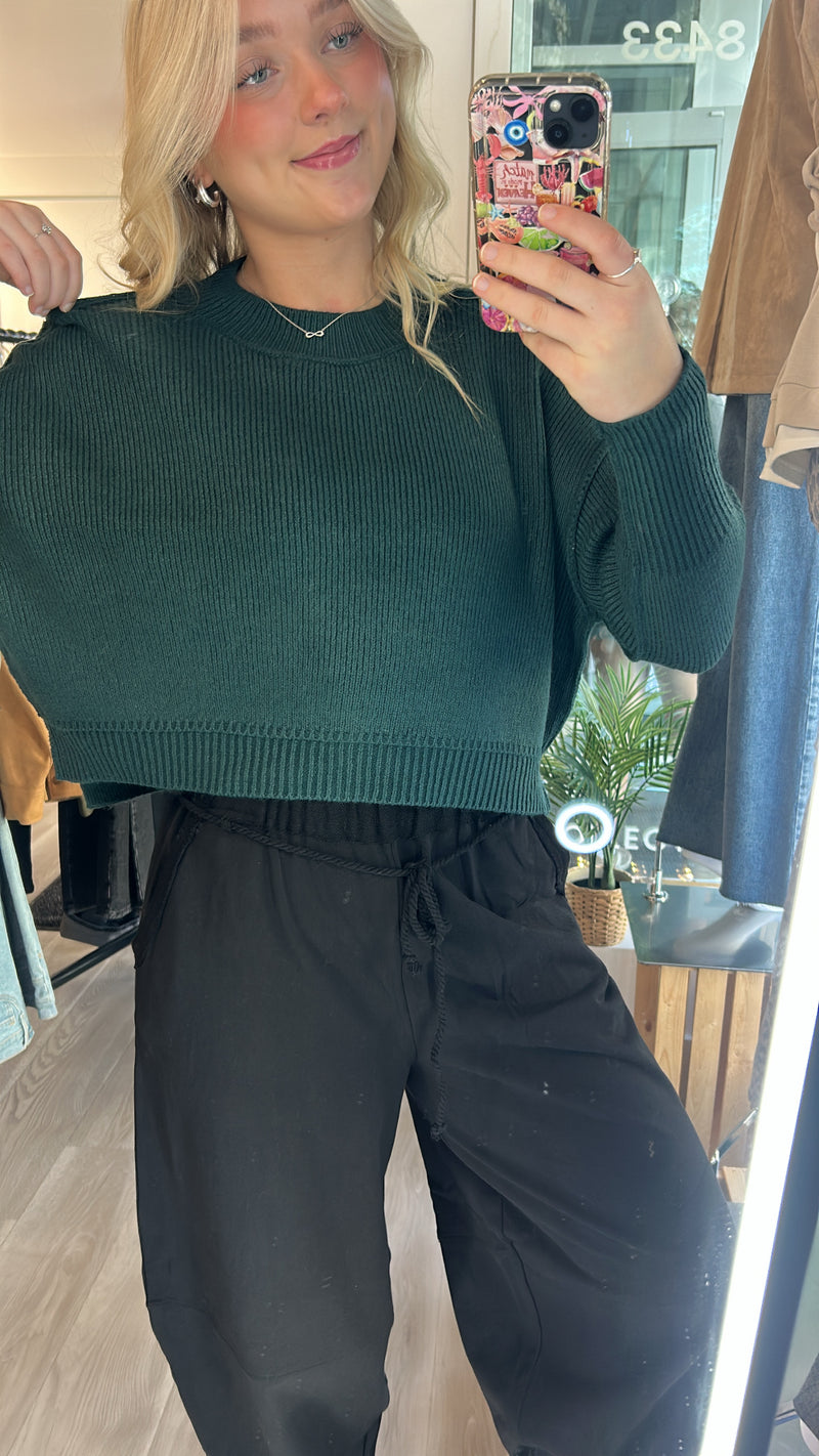 Deep Spruce Knit Sweater