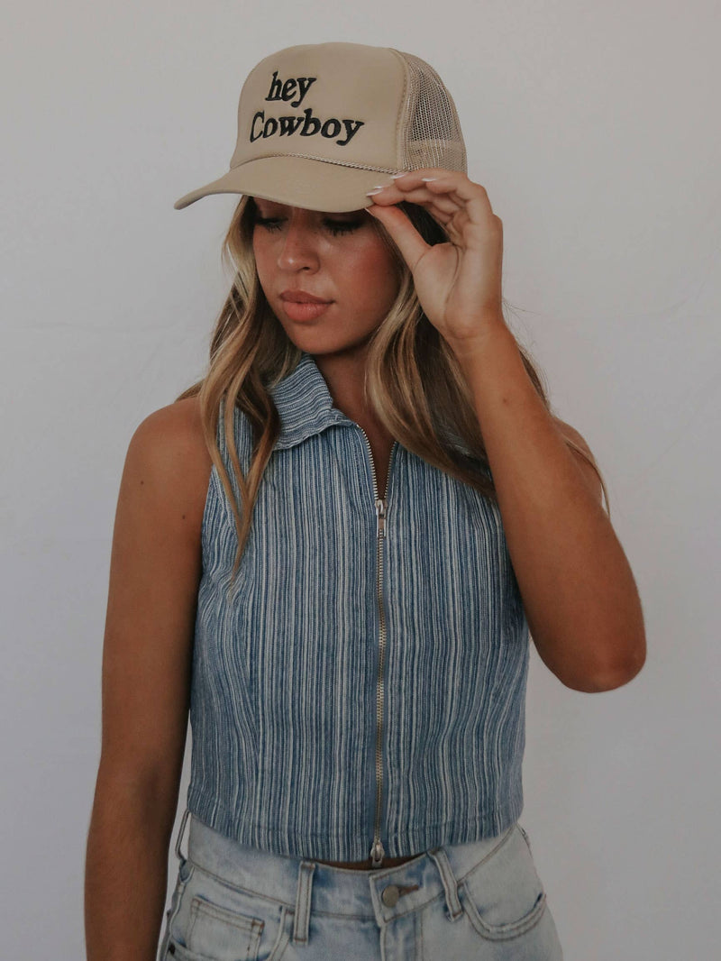 Hey Cowboy Trucker Hat