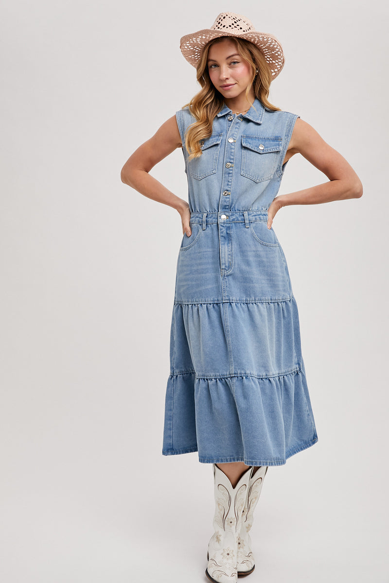 Sunday Skies Midi Dress