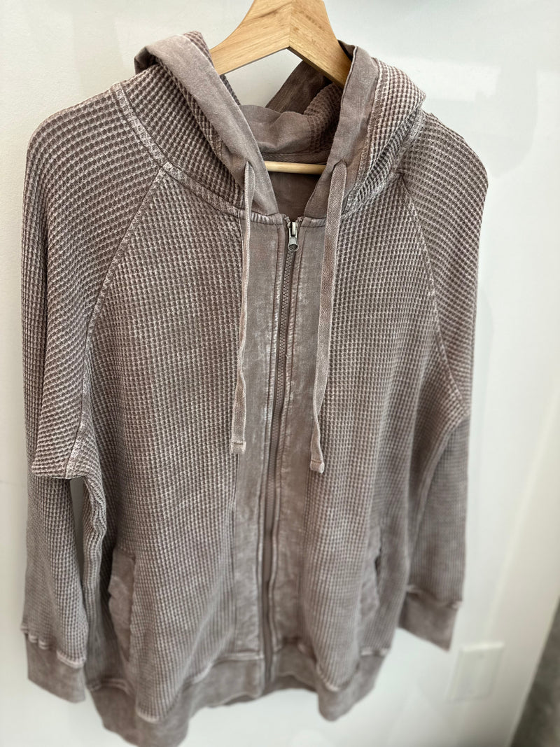 The Waffle Zip Up | 2 colours