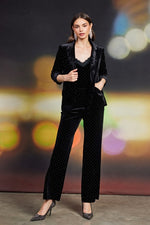 Rhinestone Velvet Blazer