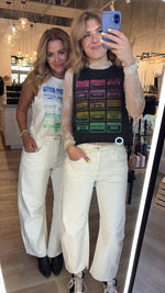 Ivory Frame Barrel Jeans