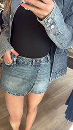 Indigo Twist Skort
