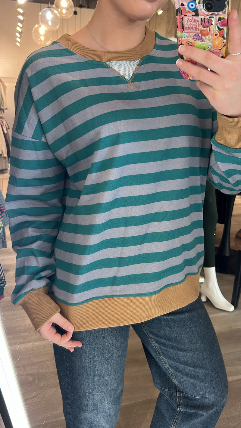 Crisp Stripes Crew | 3 colours