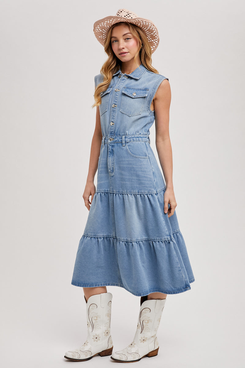 Sunday Skies Midi Dress