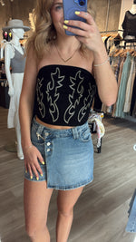 Western Stitch Tube Top | 2 colours
