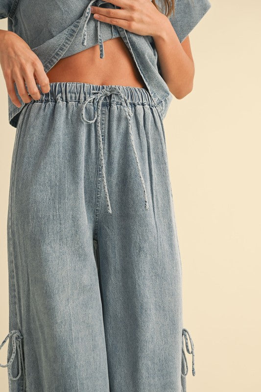 Sweet Pea Tie Jeans