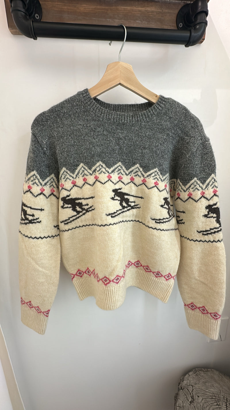 Retro Ski Knit Sweater