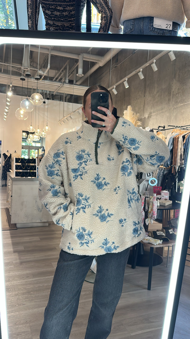 Poppy Sherpa Pullover
