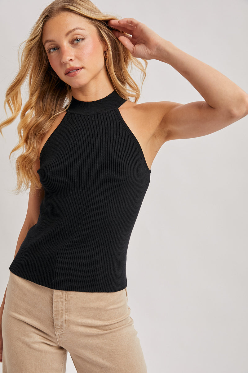 Halter Ribbed Top