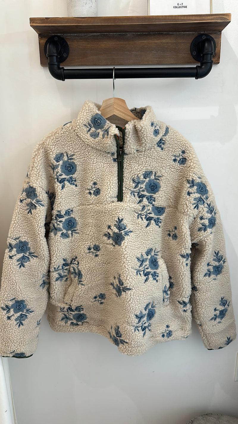 Poppy Sherpa Pullover