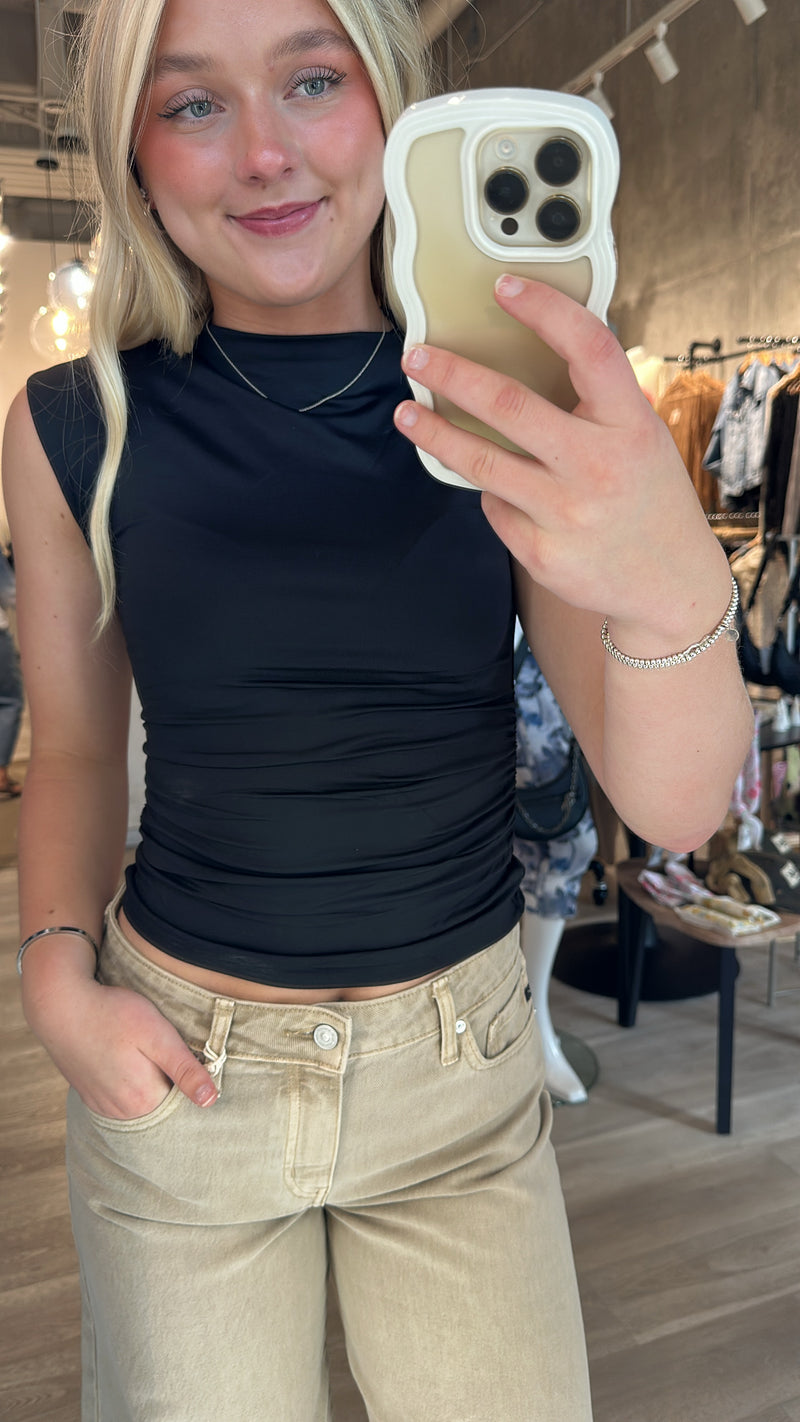 Funnel Neck Top