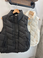 Mockneck Puffer Vest