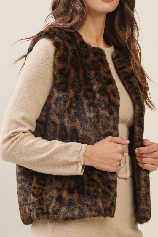 Leopard Fur Vest