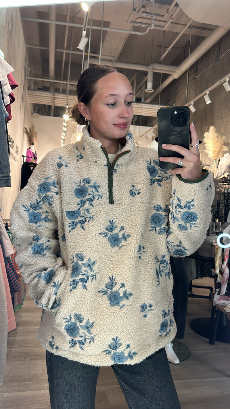 Poppy Sherpa Pullover