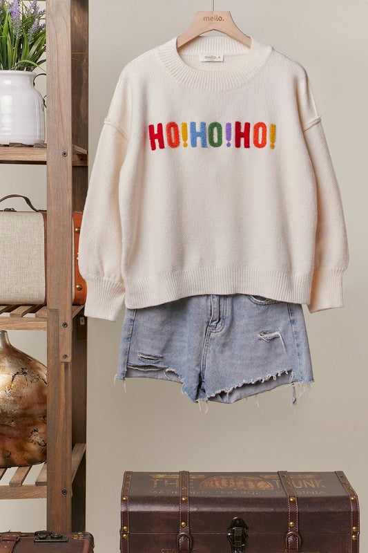 *PREORDER* Rainbow Xmas Knit Sweater