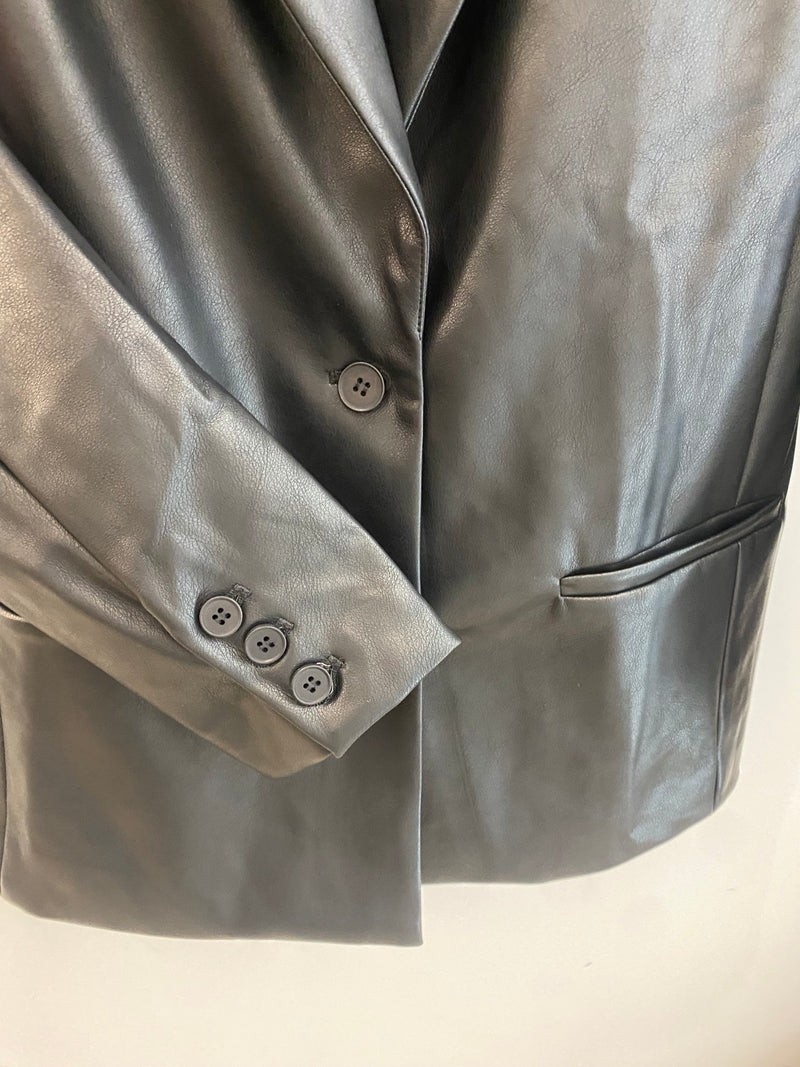 Bobby Vegan Leather Blazer