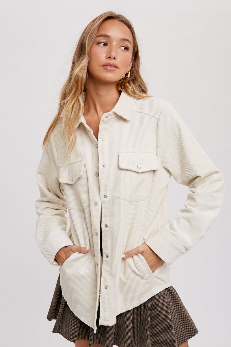 Charlee Cord Shacket | 3 colours