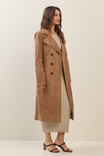 Timeless Suede Trench Coat