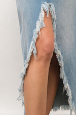 Jagged Edge Denim Skirt | 2 colours