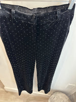 Rhinestone Velvet Trousers