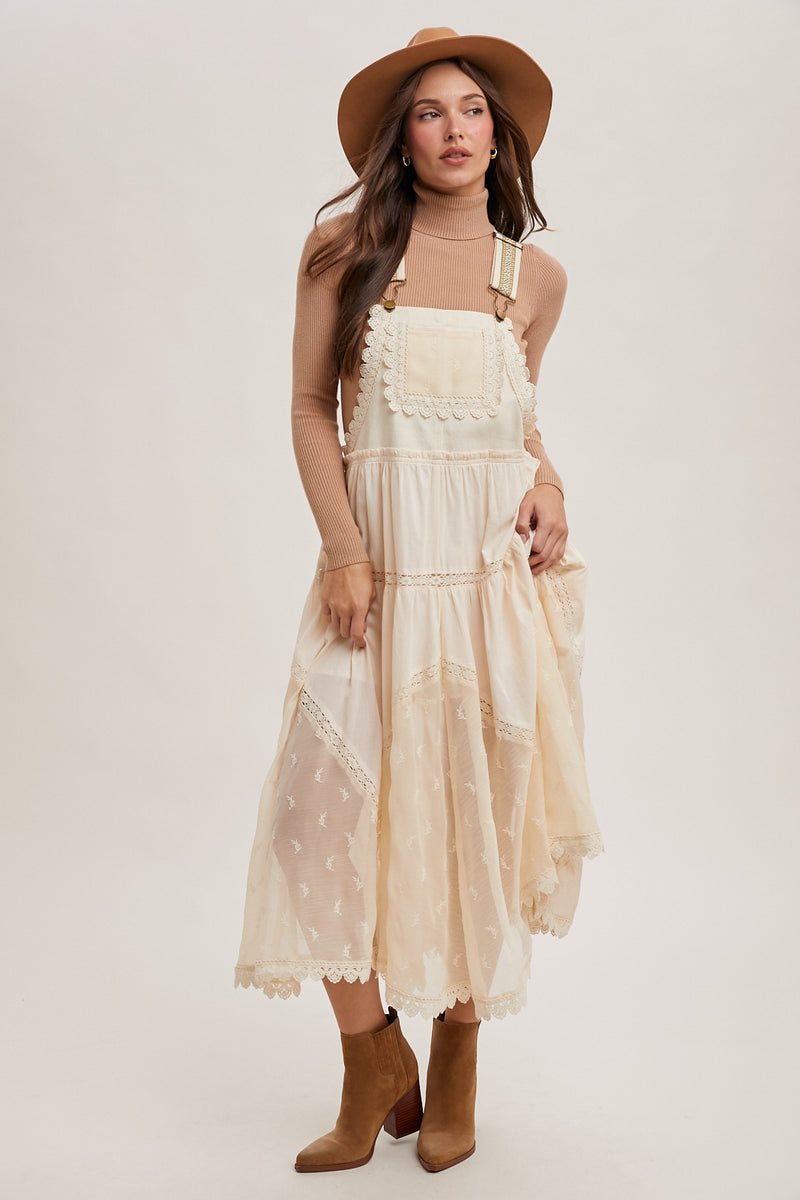 Boho Lace Overall Dress | 2 colours